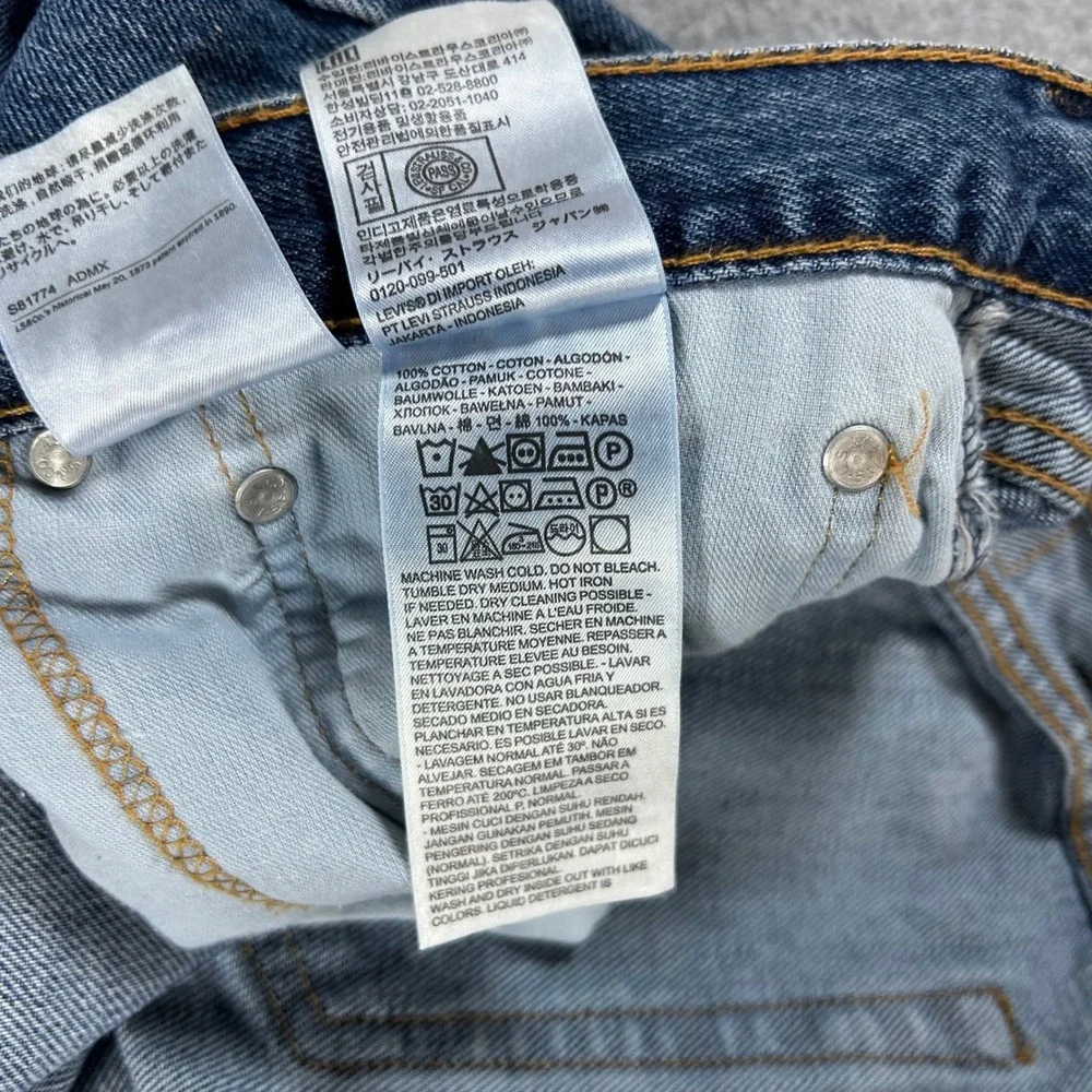 Levi's Jeans 550 Relaxed Fit Mens 39x33 Blue Denim Classic Streetwear